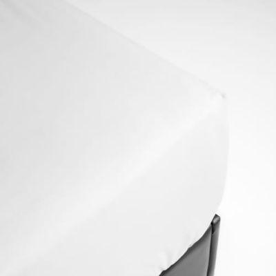 Drap housse en percale blanc 140x200 | Maisons du Monde