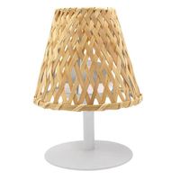 Lampe de table abat jour bambou bambou naturel H26cm | Maisons du Monde