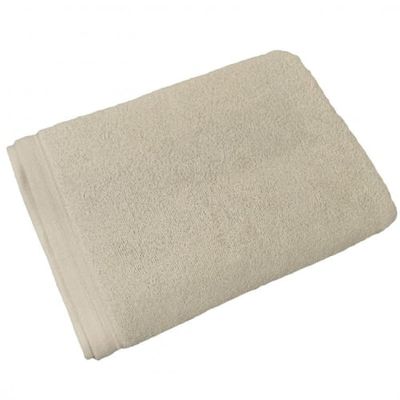 Drap de bain uni en coton beige 95x140 | Maisons du Monde