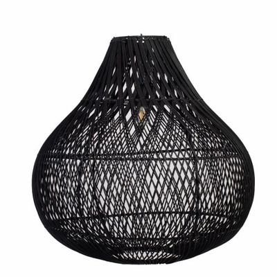 Suspension en rotin noir tressé | Maisons du Monde