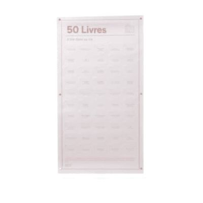 Affiche 50 livres à lire absolument 64x35cm | Maisons du Monde