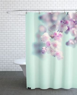 Rideau de douche en polyester en Rose & Turquoise/150x200 | Maisons du Monde