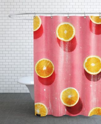 Rideau de douche en polyester en Rose & Rouge/150x200 | Maisons du Monde