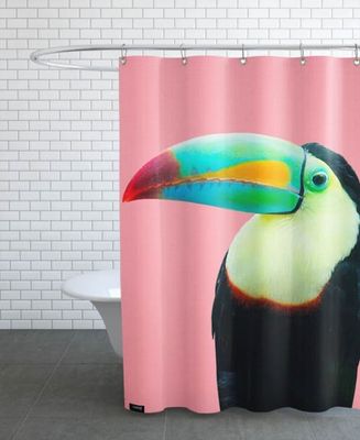 Rideau de douche en polyester en Multicolore & Noir/150x200 | Maisons du Monde