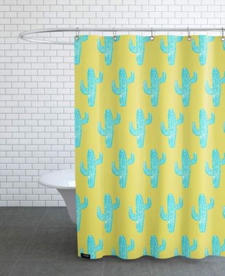 Rideau de douche en polyester en Jaune & Vert/150x200 | Maisons du Monde