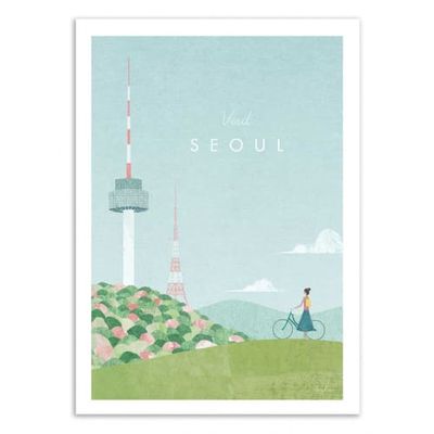 VISIT SEOUL -  Affiche d'art 50 x 70 cm | Maisons du Monde