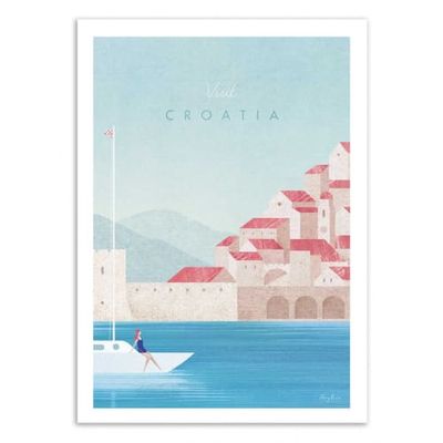VISIT CROATIA -  Affiche d'art 50 x 70 cm | Maisons du Monde