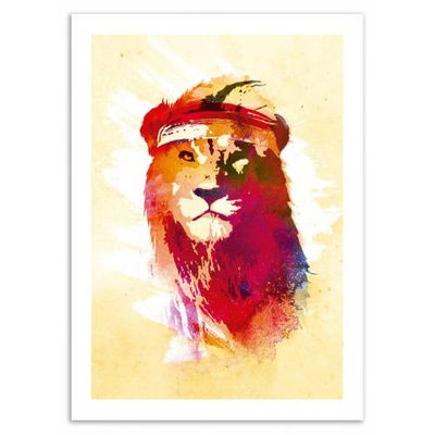 GYM LION -  Affiche d'art 50 x 70 cm | Maisons du Monde
