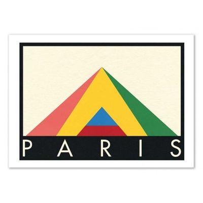 PARIS LOUVRE -  Affiche d'art 50 x 70 cm | Maisons du Monde