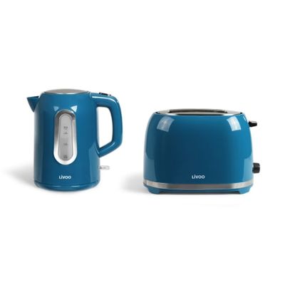 Set petit déjeuner en polypropylène bleu | Maisons du Monde