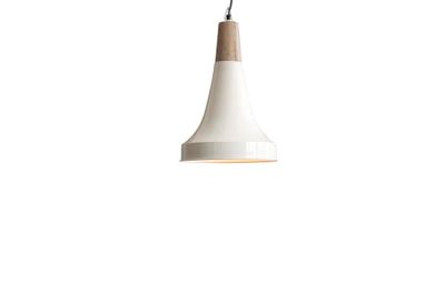 Lampe suspendue en métal blanc | Maisons du Monde