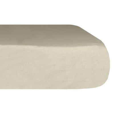 Drap housse en flanelle de coton Ficelle 140x190 cm | Maisons du Monde