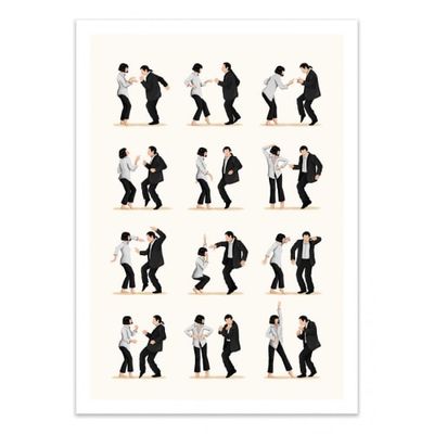 PULP FICTION DANCING -  Affiche d'art 50 x 70 cm | Maisons du Monde