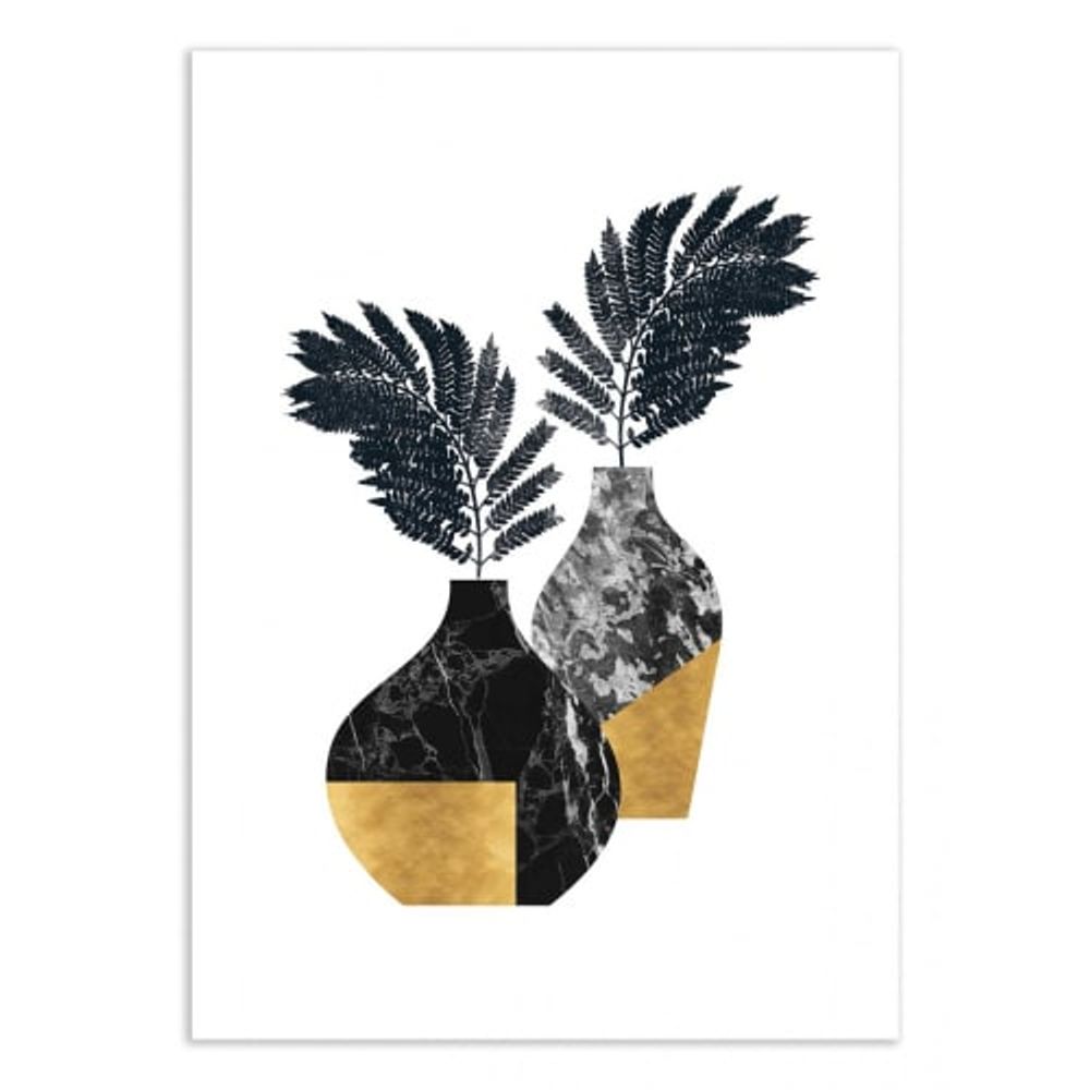 FLORAL MARBLE VASE -  Affiche d'art 50 x 70 cm | Maisons du Monde