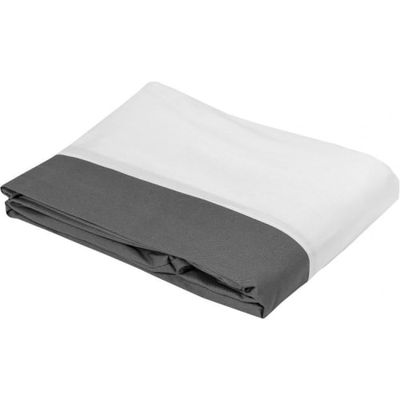 Cache sommier en coton gris 140x190 | Maisons du Monde