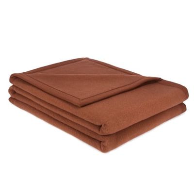 Couverture Douce Tempérée en Laine Tempéré Marron 180x240 cm | Maisons du Monde