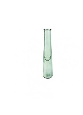 Vase verre recyclé rétro strié H32cm | Maisons du Monde
