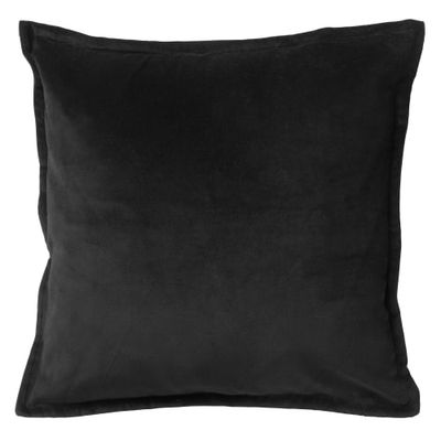 Coussin en velours Noir 50x50 | Maisons du Monde