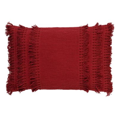 Coussin en coton Rouge 40x60 | Maisons du Monde