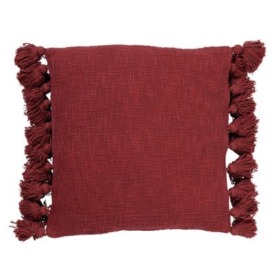 Coussin en coton Rouge 45x45 | Maisons du Monde