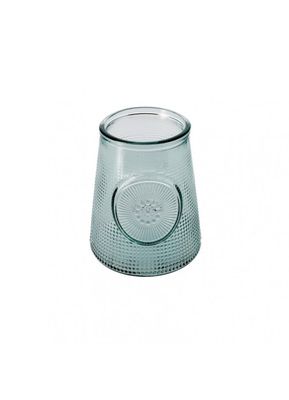 Vase verre recyclé rétro picots H19cm | Maisons du Monde