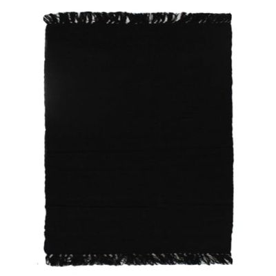 Tapis 100% coton noir 150x200 | Maisons du Monde