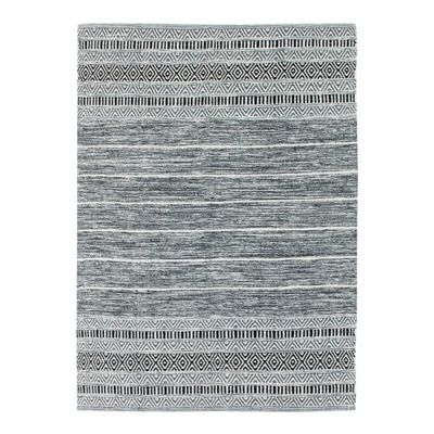 Tapis 100% coton blanc-noir 190x290 | Maisons du Monde
