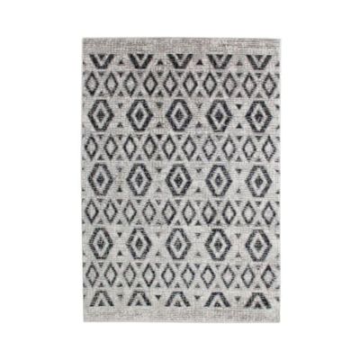 Tapis esprit scandinave à motifs losanges gris beige 120x170 | Maisons du Monde