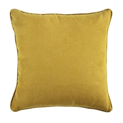 Coussin en suédine jaune 40x40 | Maisons du Monde