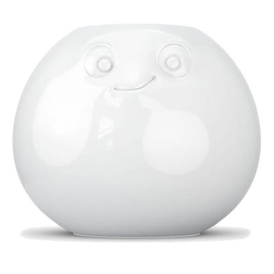 Vase humeur amusé en porcelaine blanche D19cm | Maisons du Monde