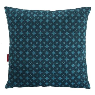 Housse de Coussin velours imprimé graphique vert 45x45 cm | Maisons du Monde