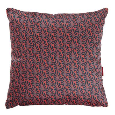 Housse de Coussin velours imprimé graphique rose 45x45 cm | Maisons du Monde