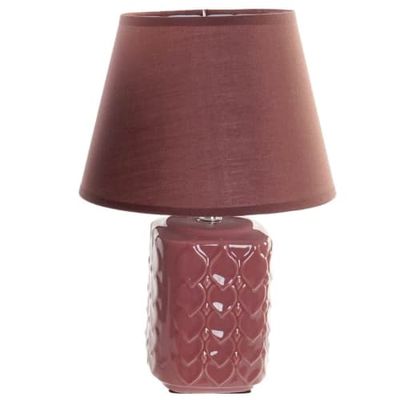 Lampe rouge en dolomite 22x33cm | Maisons du Monde