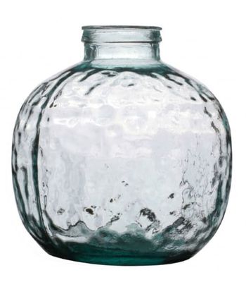 Vase rond en verre recyclé H35cm | Maisons du Monde