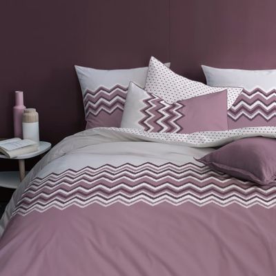 Parure de lit imprimée en coton 140x200 cm | Maisons du Monde