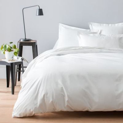 Parure de lit satin de coton égyptien 240 fils x | Maisons du Monde