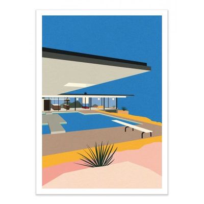 LA STAHL HOUSE -  Affiche d'art 50 x 70 cm | Maisons du Monde