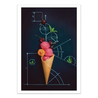 ICE CREAM THEORY -  Affiche d'art 50 x 70 cm | Maisons du Monde