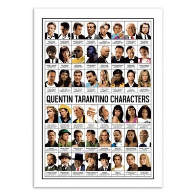 QUENTIN TARANTINO CHARACTERS - Affiche d'art 50 x 70 cm | Maisons du Monde