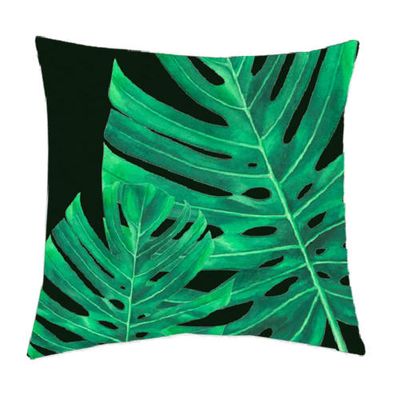 Housse pour coussin à garnir feuilles 40x40 | Maisons du Monde