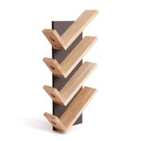 Etagère murale de 4 bouteilles chêne | Maisons du Monde