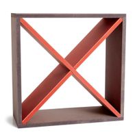 Casier modulable pour 32 bouteilles valchro rouge/noir | Maisons du Monde