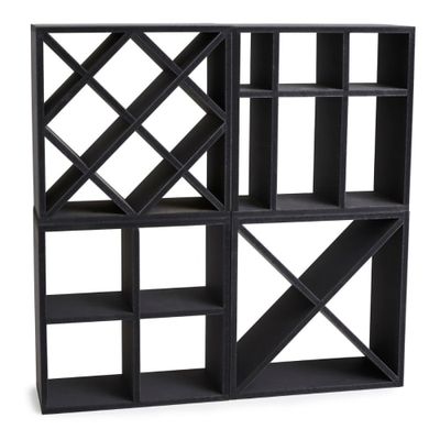 Ensemble de 4 casiers 112 bouteilles valchromat | Maisons du Monde