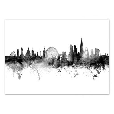LONDON ENGLAND SKYLINE -   Affiche d'art 50 x 70 cm | Maisons du Monde