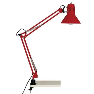 Lampe de bureau en métal rouge | Maisons du Monde