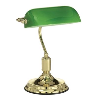 Lampe de bureau en métal vert | Maisons du Monde