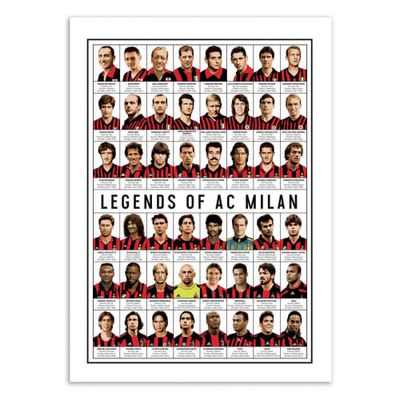 LEGENDS OF AC MILAN -  Affiche d'art 50 x 70 cm | Maisons du Monde