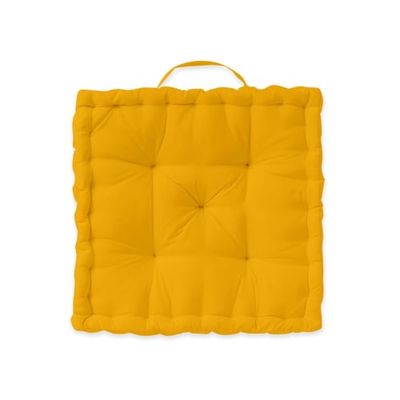 Coussin de sol en Coton Jaune 40x40 cm | Maisons du Monde