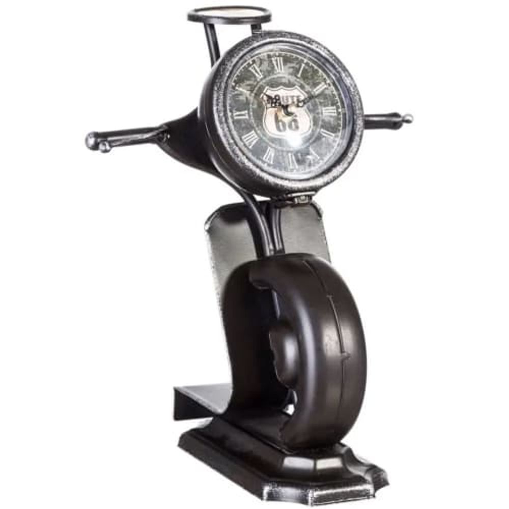 Grande pendule métal scooter H35,5cm | Maisons du Monde
