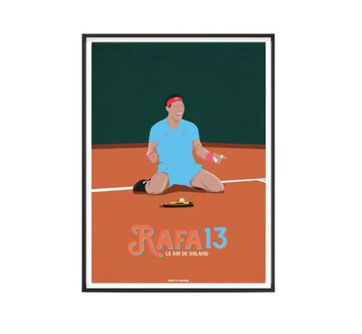 Affiche Tennis - Rafa Roi de la Terre